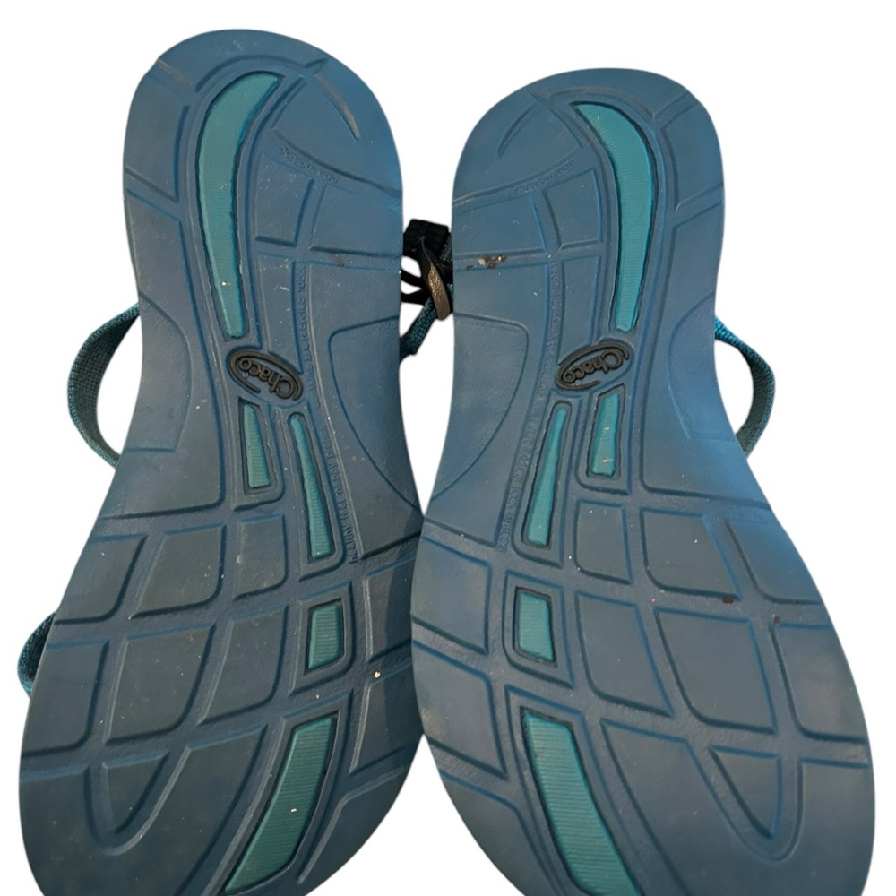 Chaco Blue and Black Women's Sandals - Picture 2 of 3